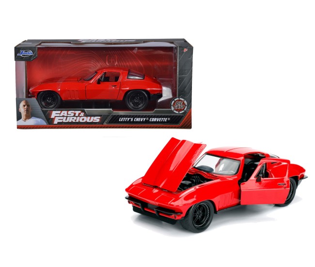 Masinuta metalica fast and furious 1966 chevy corvette scara 1 la 24 Masinuta metalica fast and furious 1966 chevy corvette scara 1 la 24