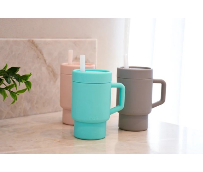 Cana silicon cu pai, melii, grey