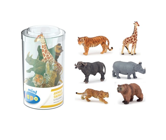 Papo figurina set 6 minianimale salbatice Papo figurina set 6 minianimale salbatice