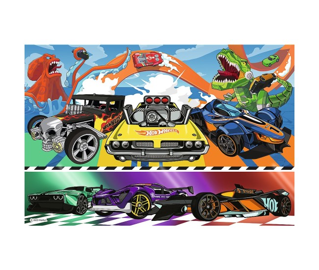 Puzzle trefl 100 hot wheels masinile de curse Puzzle trefl 100 hot wheels masinile de curse