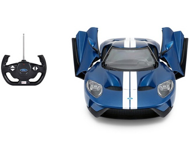 Masina cu telecomanda ford gt albastru cu scara 1 la 14 Masina cu telecomanda ford gt albastru cu scara 1 la 14