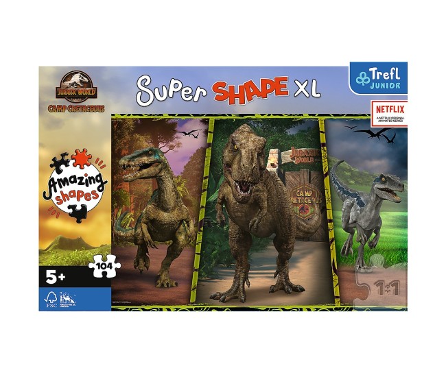 Puzzle trefl primo super shape xxl 104 jurassic world Puzzle trefl primo super shape xxl 104 jurassic world