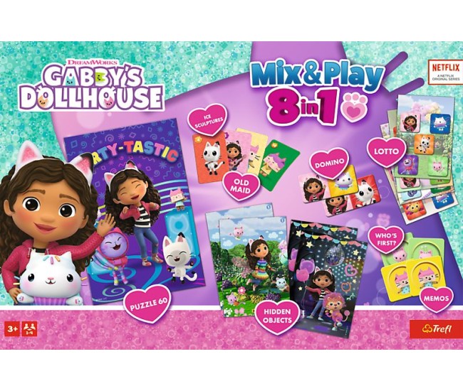 Trefl gabbys dollhouse joc 8in1