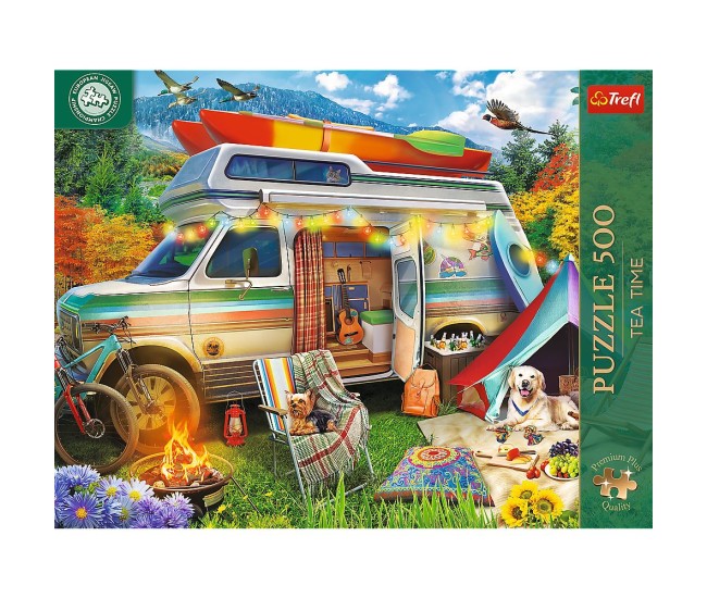 Puzzle trefl 500 premium plus tea time campionatul european rulota Puzzle trefl 500 premium plus tea time campionatul european rulota