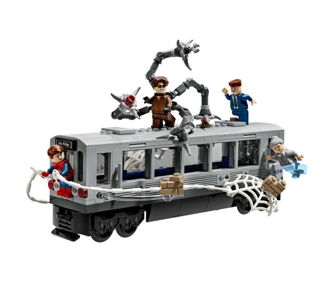Lego marvel lupta pe acoperisul trenului omul paianjen si doc ock 76321 Lego marvel lupta pe acoperisul trenului omul paianjen si doc ock 76321