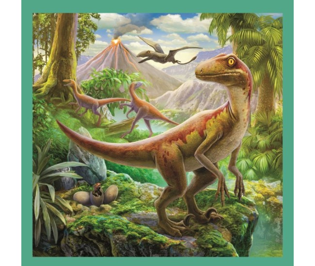 Puzzle trefl 3in1 lumea extraordinara a dinozaurilor Puzzle trefl 3in1 lumea extraordinara a dinozaurilor