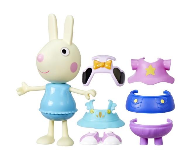 Peppa pig set figurina si accesorii vestimentare iepurasul rebecca 15cm Peppa pig set figurina si accesorii vestimentare iepurasul rebecca 15cm