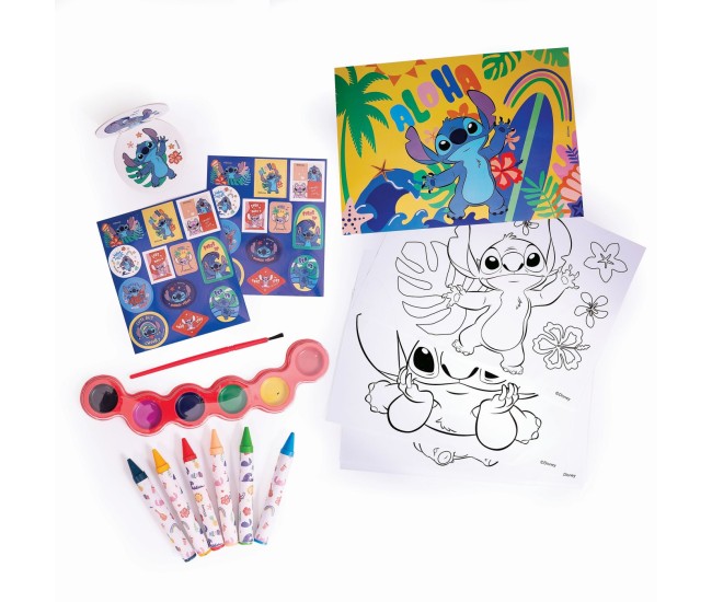 Happi hobbi set pentru pictura in geanta transparenta stitch