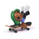 Tech dech sk8 crew pachet placa si figurina 9.6cm casti verzi