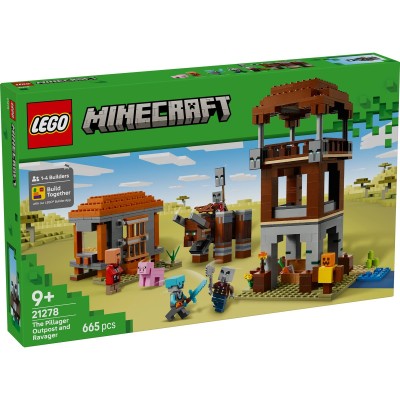 Lego minecraft avanpostul jefuitorului si distrugator 21278