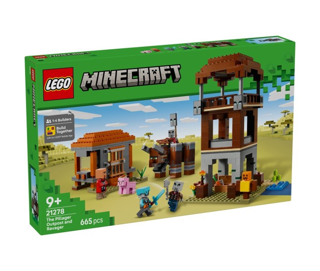 Lego minecraft avanpostul jefuitorului si distrugator 21278 Lego minecraft avanpostul jefuitorului si distrugator 21278