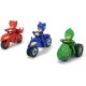 Eroi in pijamale set 3 motociclete cu figurina scara 1:64 Eroi in pijamale set 3 motociclete cu figurina scara 1:64