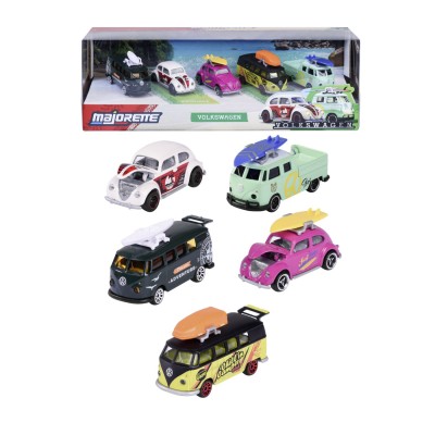 Majorette set 5 masinute metalice volkswagen 7.5cm Majorette set 5 masinute metalice volkswagen 7.5cm