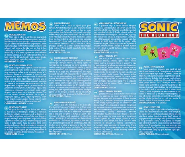 Joc memos mni ariciul sonic Joc memos mni ariciul sonic