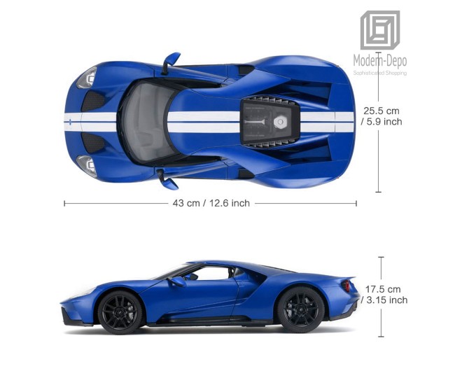 Masina cu telecomanda ford gt albastru cu scara 1 la 14 Masina cu telecomanda ford gt albastru cu scara 1 la 14