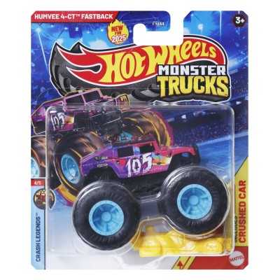 Hot wheels monster truck masinuta humvee 4-ct fastback scara 1:64