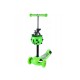 Trotineta malplay buburuza tip scooter cu 3 roti verde Trotineta malplay buburuza tip scooter cu 3 roti verde