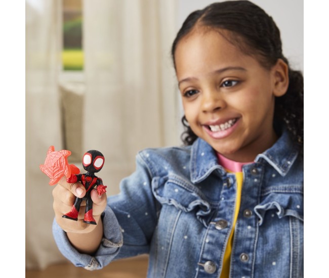 Marvel spidey si prietenii sai uimitori set figurina miles morales si accesorii
