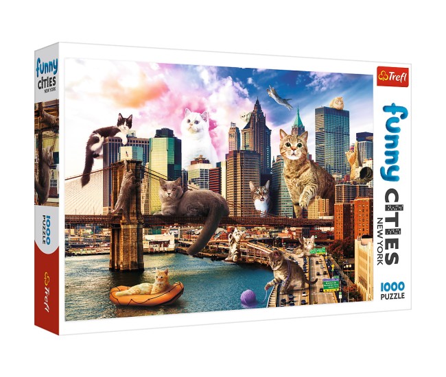 Puzzle trefl 1000 pisicute la new york Puzzle trefl 1000 pisicute la new york