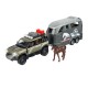 Majorette land rover cu remorca pentru cai Majorette land rover cu remorca pentru cai