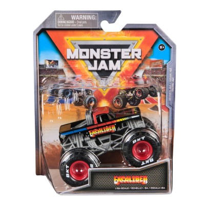 Monster jam masinuta metalica excaliber scara 1 la 64