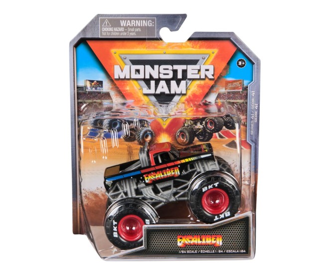 Monster jam masinuta metalica excaliber scara 1 la 64 Monster jam masinuta metalica excaliber scara 1 la 64