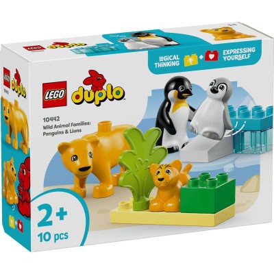 Lego duplo familii de animale salbatice: pinguini si lei 10442 Lego duplo familii de animale salbatice: pinguini si lei 10442