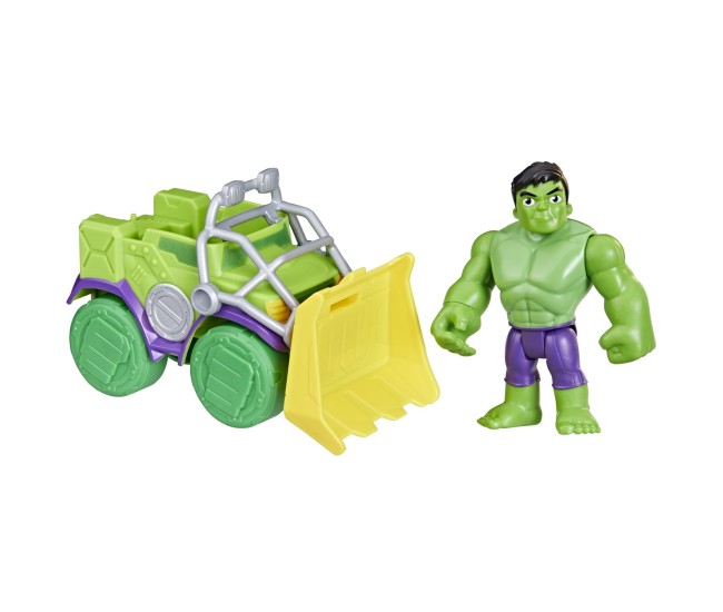 Spidey prietenii extraordinari set masinuta si figurina si accesoriu hulk Spidey prietenii extraordinari set masinuta si figurina si accesoriu hulk