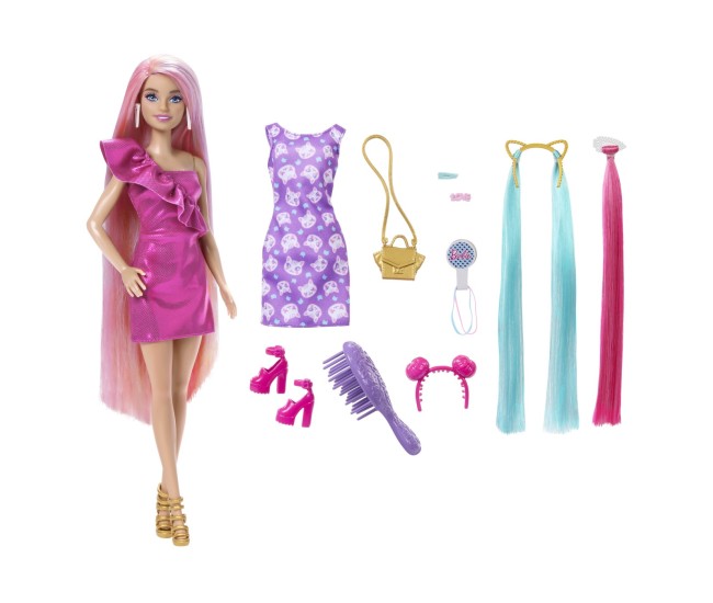 Barbie papusa barbie fun and fancy hair Barbie papusa barbie fun and fancy hair