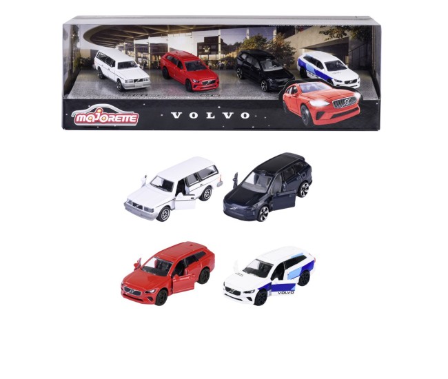 Majorette premium cars set 4 masini volvo v90 scara 1:64 Majorette premium cars set 4 masini volvo v90 scara 1:64