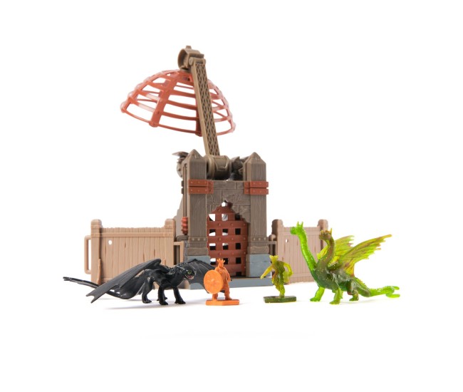 Cum sa iti dresezi dragonul incercarea flacarii set de joaca arena de antrenament lumea lui berk