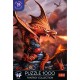 Puzzle trefl 1000 premium plus colectia fantasy dragon de foc Puzzle trefl 1000 premium plus colectia fantasy dragon de foc