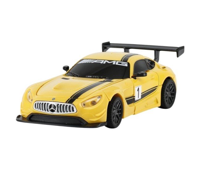 Masinuta metalica convertibila mercedes benz gt3 galbena cu scara 1 la 32 Masinuta metalica convertibila mercedes benz gt3 galbena cu scara 1 la 32
