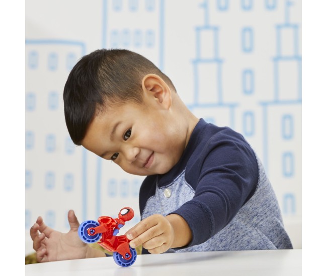 Spiderman set motocicleta si figurina spidey 6cm Spiderman set motocicleta si figurina spidey 6cm