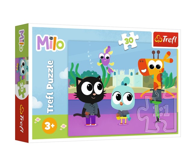 Puzzle trefl 30 planeta milo pisica milo Puzzle trefl 30 planeta milo pisica milo
