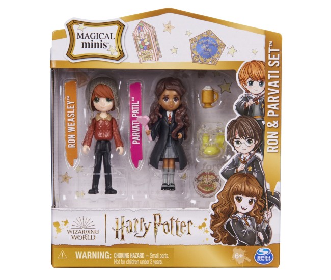 Harry potter wizarding world magical minis set 2 figurine ron si parvati Harry potter wizarding world magical minis set 2 figurine ron si parvati