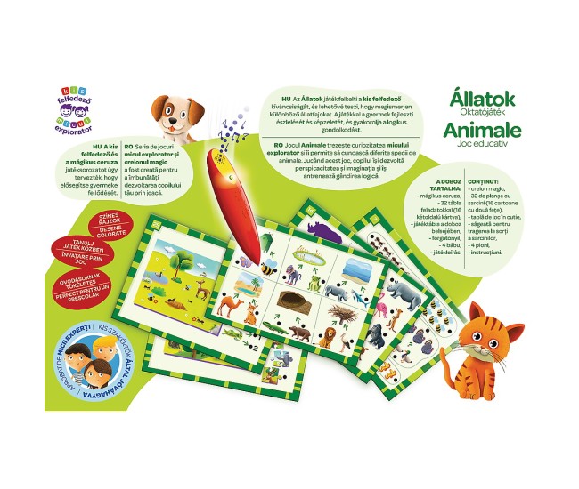 Joc animalele cu creion magic Joc animalele cu creion magic