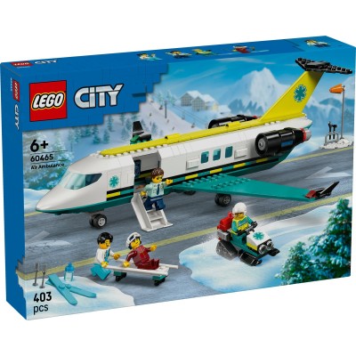 Lego city avion ambulanta pentru urgente 60465