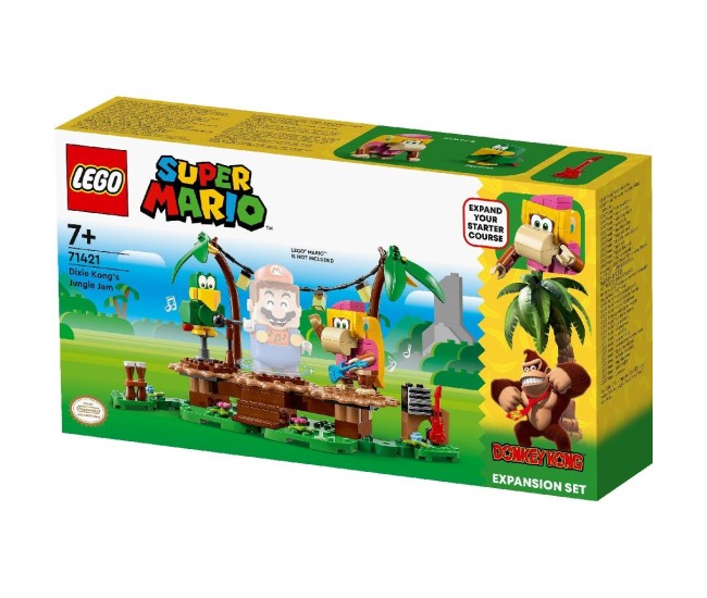 Lego super mario set de extindere concertul lui dixie kong in jungla 71421 Lego super mario set de extindere concertul lui dixie kong in jungla 71421