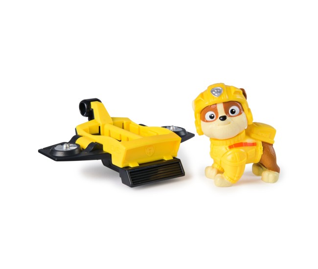 Patrula catelusilor action pups set vehicul de salvare hoverboard si figurina rubble 5 cm Patrula catelusilor action pups set vehicul de salvare hoverboard si figurina rubble 5 cm