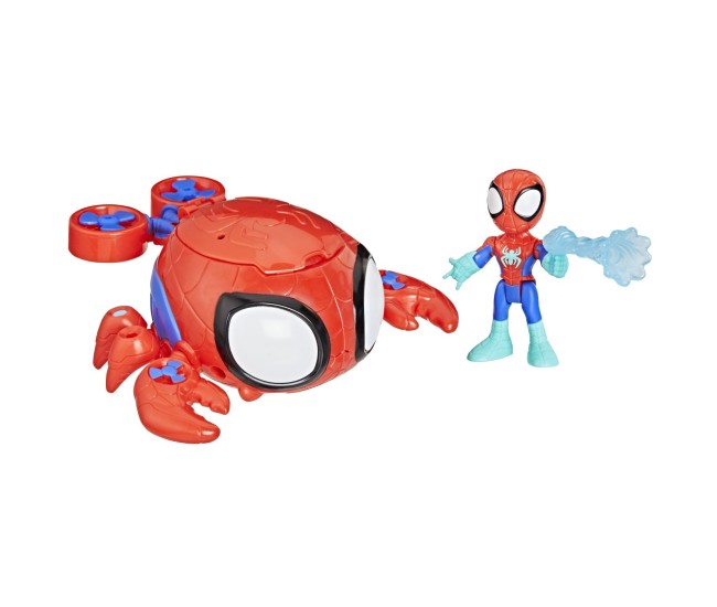Spidey si prietenii lui uimitori marvel set figurina 7.6cm si submarinul crab paianjen Spidey si prietenii lui uimitori marvel set figurina 7.6cm si submarinul crab paianjen