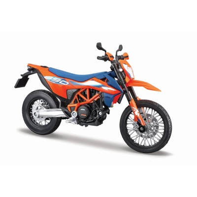 Maisto motocicleta metalica editie speciala ktm 690 smc portocaliu scara 1 la 18