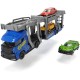 Set trailer 28cm cu 3 masinute metalice - albastru Set trailer 28cm cu 3 masinute metalice - albastru