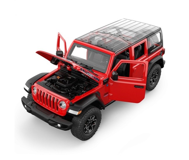 Masinuta metalica jeep wrangler rubicon 4xe rosu scara 1 la 24 Masinuta metalica jeep wrangler rubicon 4xe rosu scara 1 la 24