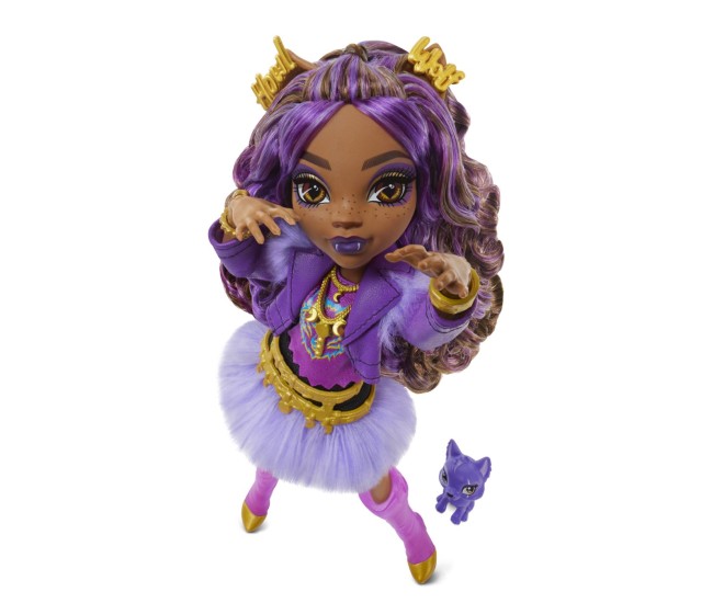 Monster high papusa clawdeen wolf cu accesorii