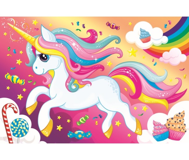 Puzzle trefl 100 frumosul unicorn Puzzle trefl 100 frumosul unicorn