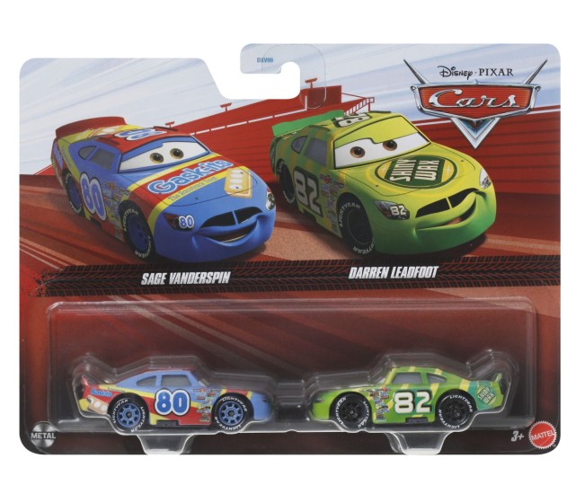Cars3 set 2 masinute metalice sage vanderspin si darren leadfoot Cars3 set 2 masinute metalice sage vanderspin si darren leadfoot