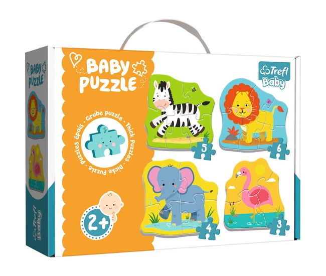 Puzzle trefl baby clasic animale safari 8 piese Puzzle trefl baby clasic animale safari 8 piese