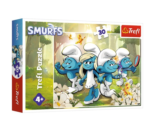 Puzzle trefl 30 aventurile strumfilor