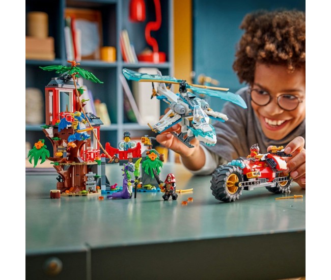 Lego ninjago lupta la casa din copac cu vehicule ninja 71857 Lego ninjago lupta la casa din copac cu vehicule ninja 71857